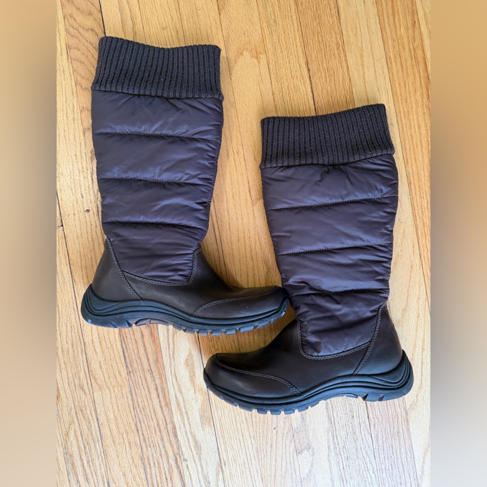 Ugg Chocolate Brown Size 9 Puffer Knee-High Boots Waterproof